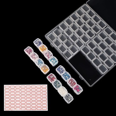 Ecurfu 56 Slots Diamond Painting Storage Containers, 56 Girds 1 1pc 56 grids 
