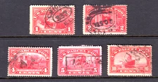 US STAMPS SCOTT #  Q1  Q2  Q4 Q5 Q6 PARCEL POST 1913  USED  H1929
