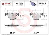Brembo BremsbelÄGe Bremsbelagsatz Hinten FüR BMW X5 E70 F15 F85 X6 E71 E72