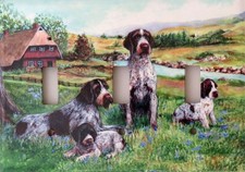 German Wirehaired Pointer Triple Toggle light...