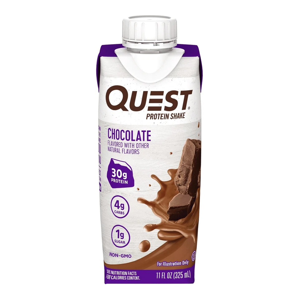 Quest Batido de Proteínas, Chocolate, 30G Proteína, Sin Gluten, 4 Unidades Foto 4 de 4
