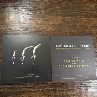 The Human League Octopus Album double Sided promo Poster Print 12 x 12 Set 1995