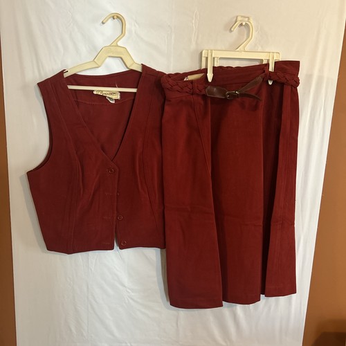 Bronson Of California Vintage Women’s Attire Vest And Skirt 60s? 70s? Sz 13-14 - Picture 1 of 8