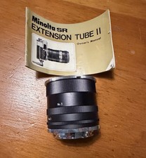 Minolta SR Extension Tubes  II with Instruction manual MC MD Lens Macro - Minty