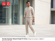 Uniqlo Mens Beige Slacks Trousers Size 32 inches
