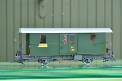 G- MAGNUS Gepäckwagen RhB D 4052  Metallmodell  neuwertig  1:22,5  IIm für LGB | Condition: Gebraucht
