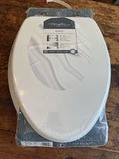 Mayfair By Bemis 126CHSLA 000 Benton Elongated Wood Toilet Seat, White Enamel,