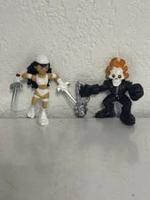 Marvel Super Hero Squad BATTLE FOR NEW YORK set w/ Elektra & Ghost Rider LOOSE