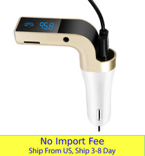 Car Wireless FM Transmitter Bluetooth Adapter USB Charger Hands Free Call MP3 Pl