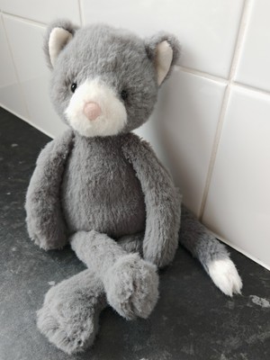 Jellycat Sweetie Kätzchen Stofftier Plüsch grau Katze Kätzchen selten & nicht mehr produziert 