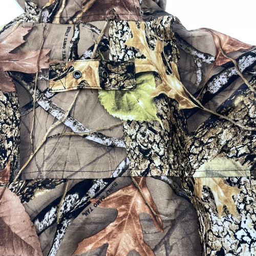 WFS Burly Camo Hunting Waterproof Packable Rain Jacket & Pants Youth Medium - Picture 7 of 13