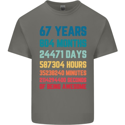 Camiseta De Algodón Ligera Para Hombre De 67 Años Cumpleaños 67 - Imagen 6 de 27