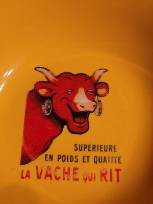 2 Müslischalen Edition Clouet von Fromagerie Bel 1998 orange LA VACHE QUI RIT