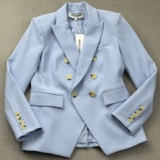 Veronica Beard Miller Dickey Jacket Size 8 Ice Blue Blazer NWT