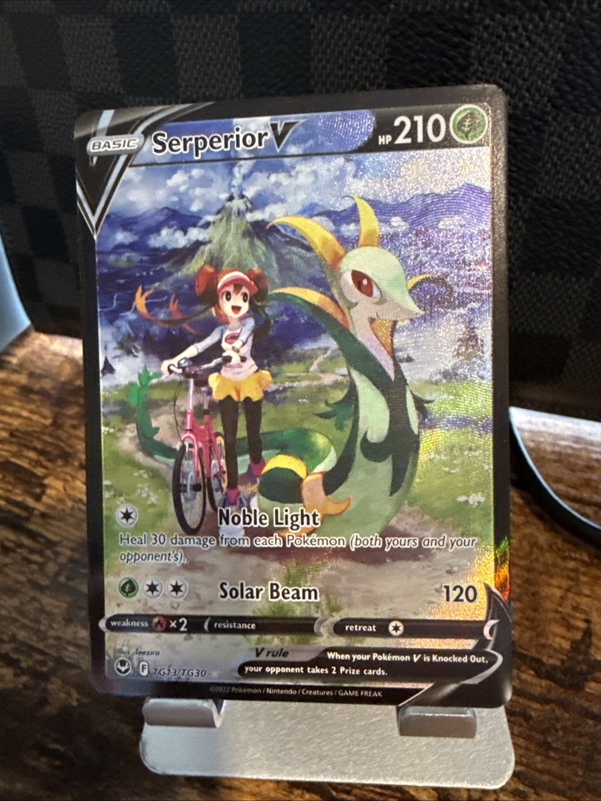 Pokemon Sword & Shield Silver Tempest Serperior V Trainer Gallery #TG13/TG30
