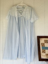 Vintage light blue nightgown and robe Small From Sears