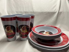 Coke Cola- Gibson Santa Dinner 4 place Set- 12 pc
