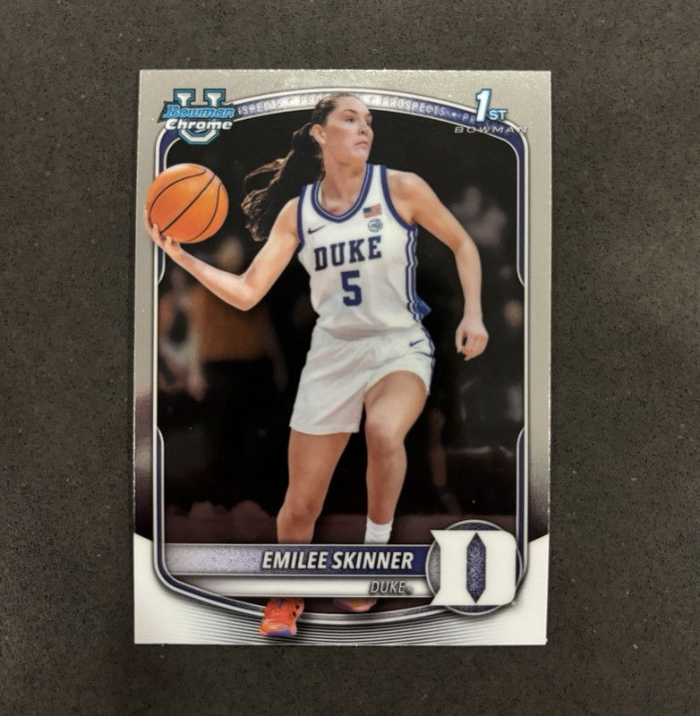 Topps Bowman Chrome Univ Chrome Prospects Emilee Skinner 1st Bowman #BCP-85 Duke