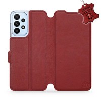 HandyhüLle FüR Galaxy A23 4G Mobiwear Case Cover SchutzhüLle Etui Dunkelrot