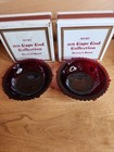 Pair Of 2 Avon 1876 Cape Cod Dark Ruby Red Collection Dessert Bowls 5" in Boxes — photo 2