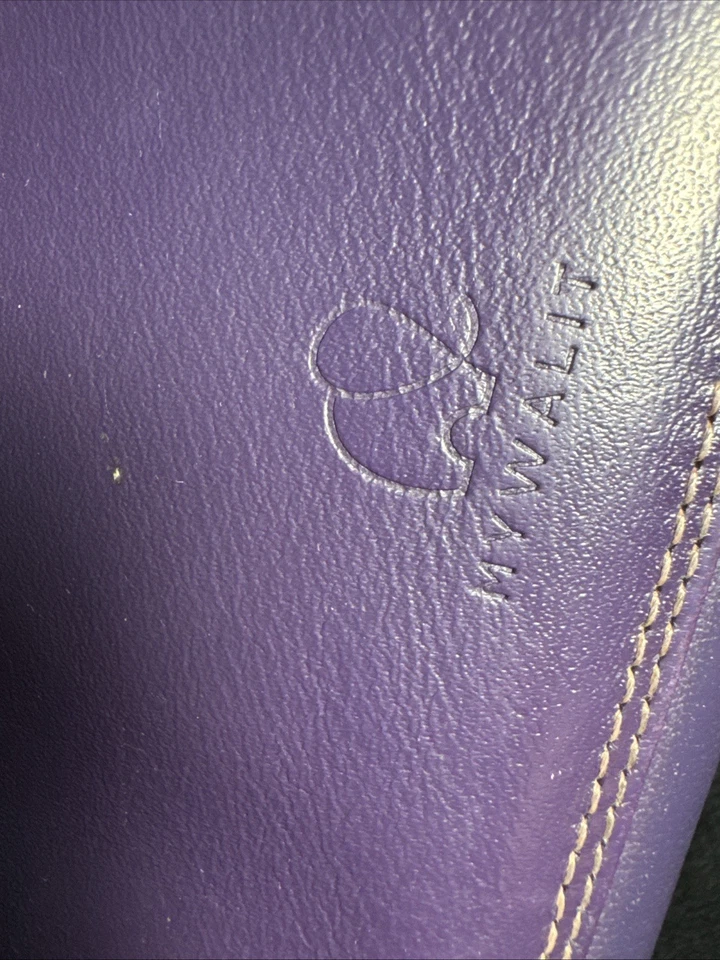 Cartera múltiple redonda con cremallera de cuero Mywalit con correa para el hombro sangría multicolor Foto 3 de 4