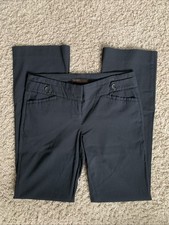 The Limited Exact Stretch size 10 Long bootcut black dress pants flat front