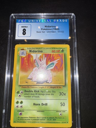 Nidorino graded CGC 8 for sale on eBay