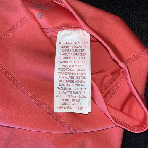 Nike One Dri Fit Biker Shorts 7” Inseam Pink Girls Size S Training - Picture 7 of 8