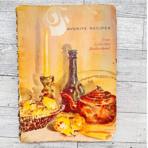 Favorite Recipes Lutheran Brotherhood Cookbook 1978 Spiral Bound Deloris Kanten - Picture 16 of 17