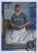 2022 Bowman Draft Chrome Pick Blue Refractor /150 Walter Ford #CDA-WFD Auto 10yf