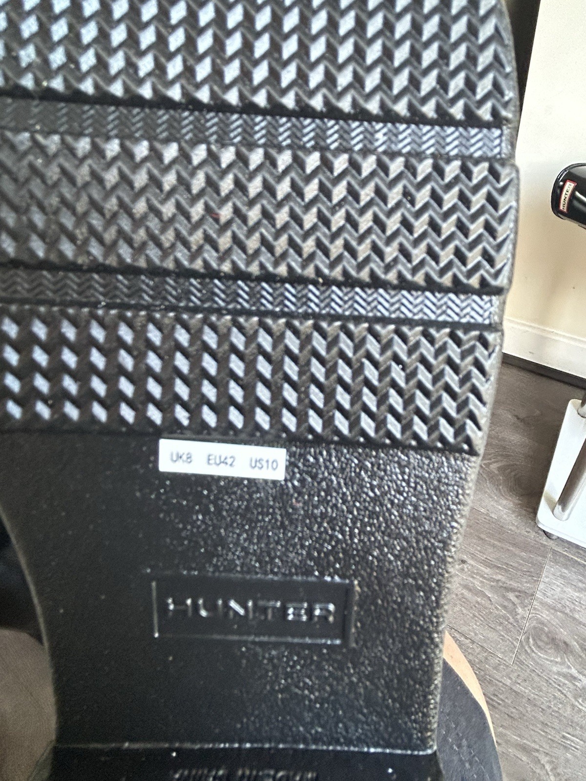 Hunter Original Tall Gloss Black Wellington Boots UK 8 EU 42 BrandNew RRP £140 image 9