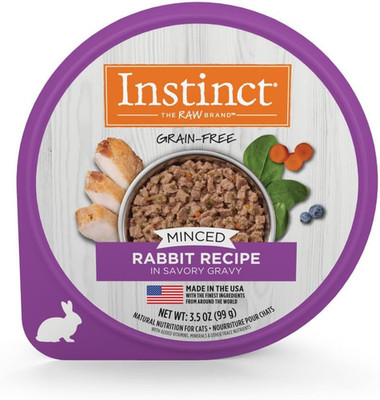 Original Grain-Free Minced Wet Cat Food - Real Rabbit, 12 Cups