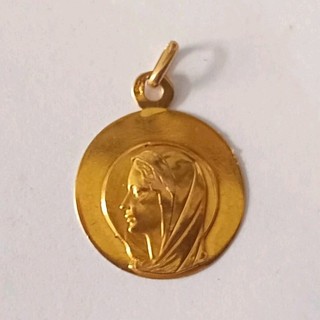 Médaille Vierge Marie en or 18ct