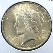 1922 $1 Silver Peace Dollar (90068)