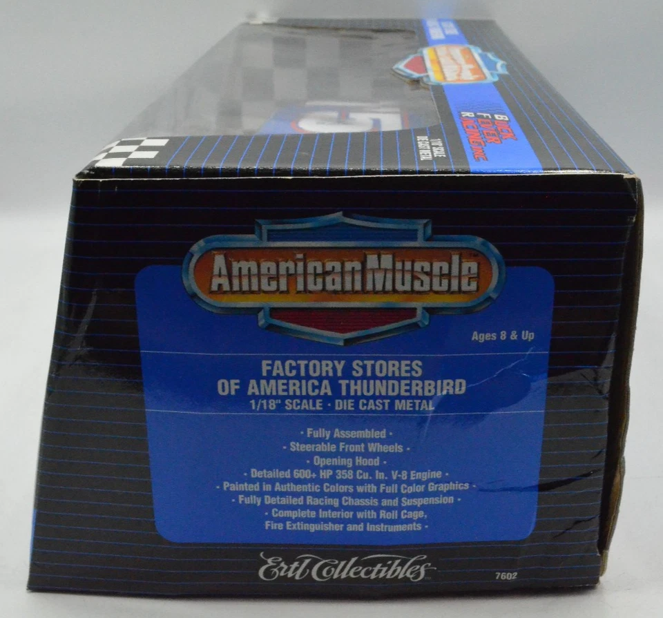 1/18 #75 TODD BODINE 1995 TIENDAS DE FÁBRICA FORD THUNDERBIRD NASCAR DIECAST Foto 2 de 4