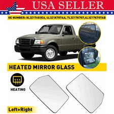 FOR 2004-2010 FORD F-150 FRONT RIGHT SIDE LEFT MIRROR GLASS W/ BACKING PLATE EOA