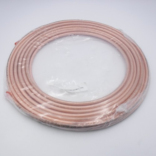 3/8" x 50' Dehydrated Copper Refrigeration Tubing Coil