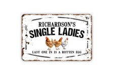 Custom Name Hen House Chicken Coop Metal Wall Art