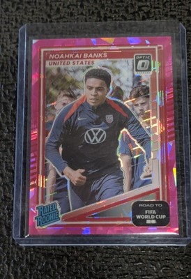 2025-26 Panini Road to Fifa World Cup - Rated Rookie Noahkai Banks card #246 /25