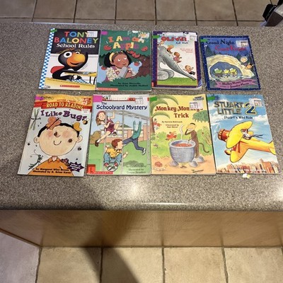 Random Lot of 8 Early Reader Books. Beginning Reading, Levels 1 2 Scholastic