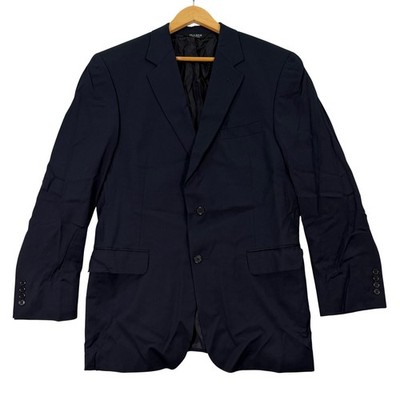 Jos A Bank Mens 42R Gordon Fit Blazer Signature Collection Navy Blue 100% Wool