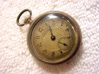 Vintage STERLING SILVER antique pre 1920 Art Deco GRUEN pendant pocket watch