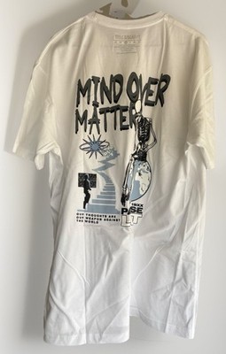 NWT Size XL Paradise Lost Powerful Minds Tee Graphic Print White Cotton/Jersey