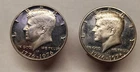 Two 1776-1976-S Clad Proof Bicentennial Kennedy Half Dollars