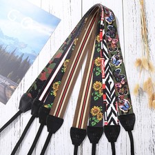 Style Double Cotton Yard Colorful Pattern Shoulder Neck Strap Camera WAHV