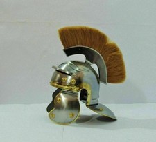 Casque centurien médiéval casque centurion romain avec plume et doublure mentonnière