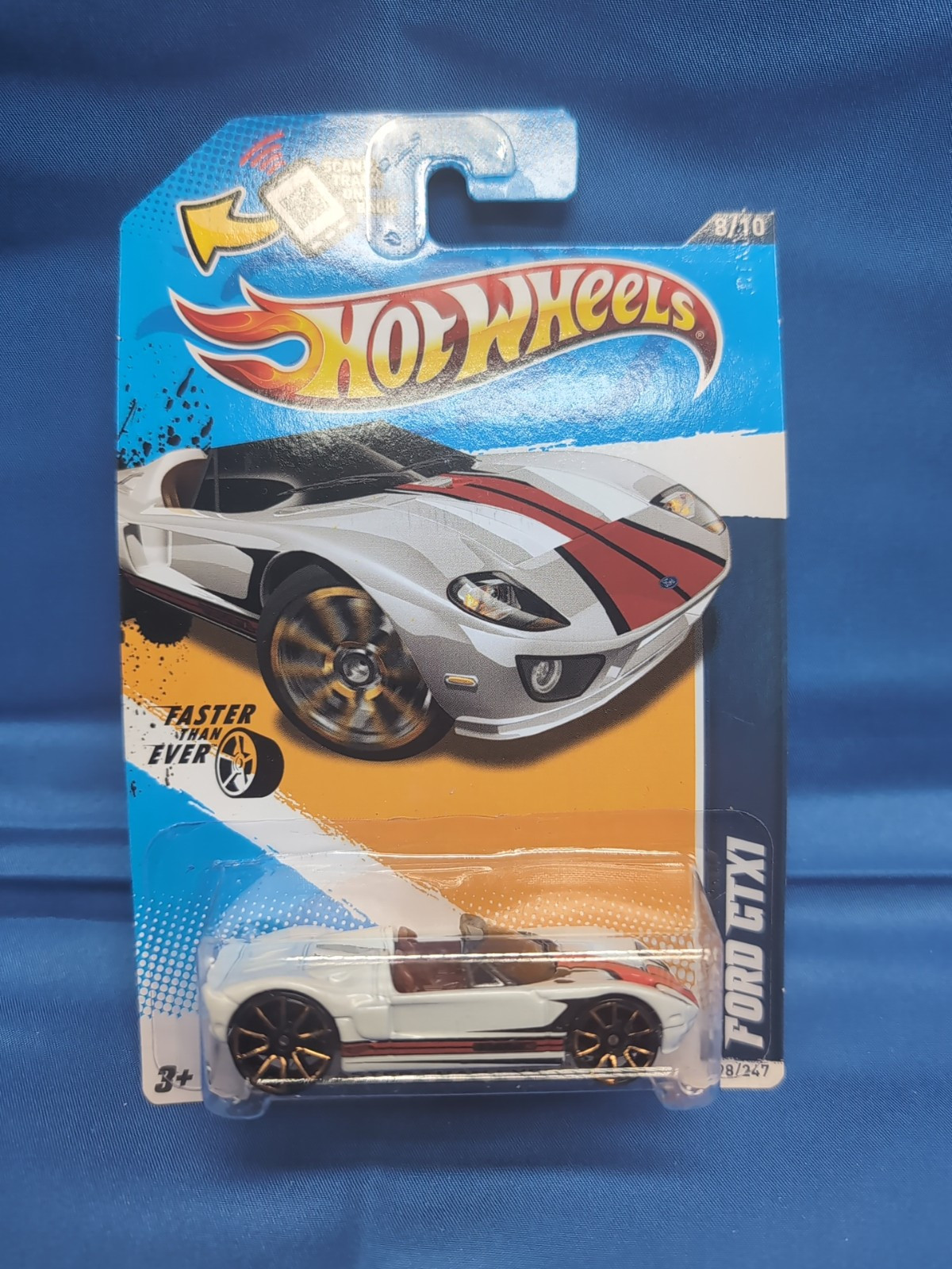 2012 Hot Wheels Faster Than Ever White Ford GTX1