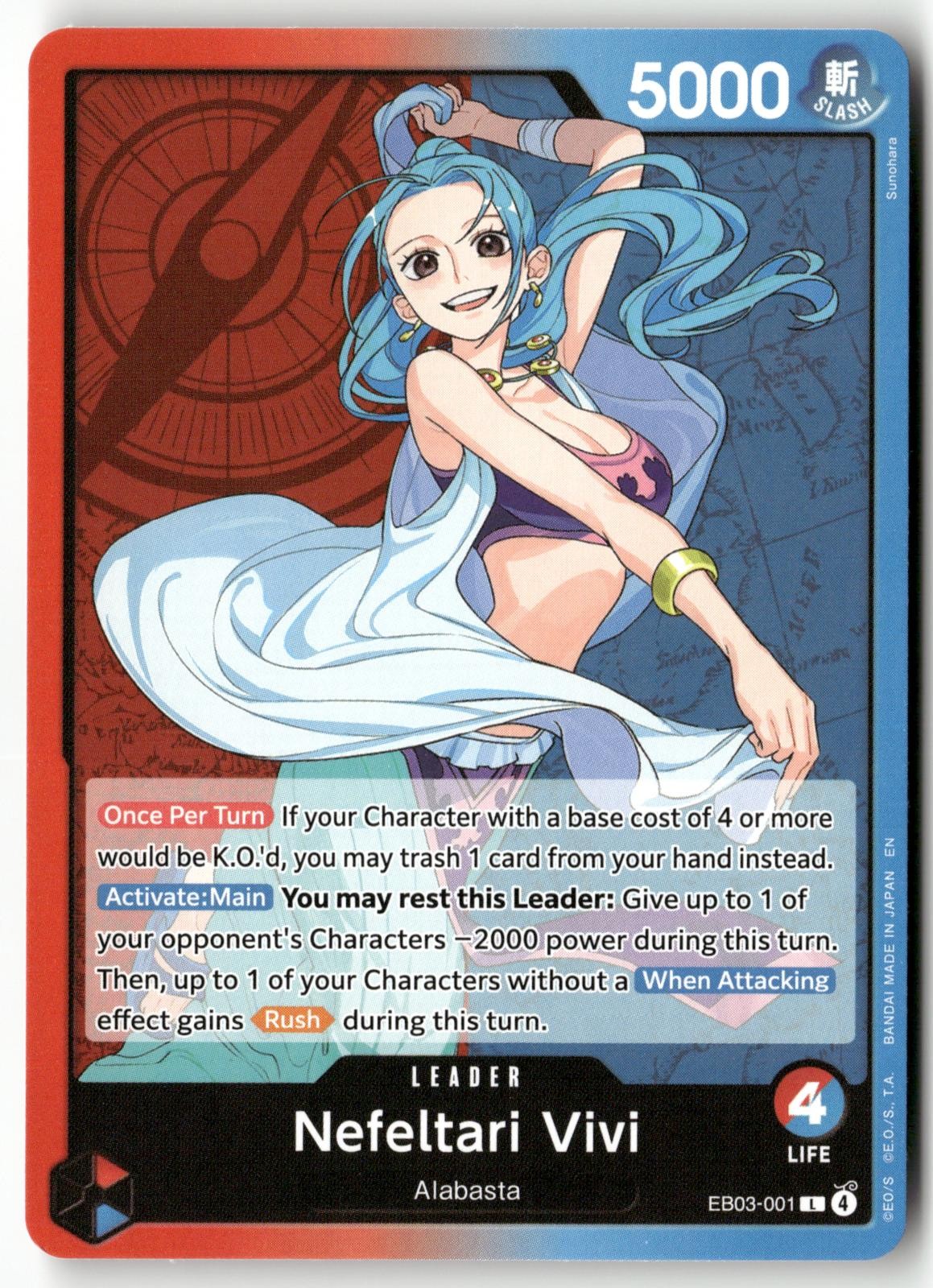 Nefeltari Vivi (001) EB03-001 One Piece English One Piece Heroines Edition