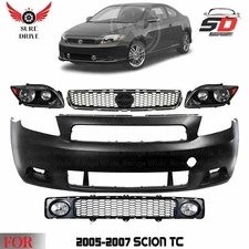 Front Bumper Cover Paintable & Grille Assembly Kit For 2005-2007 Scion tC