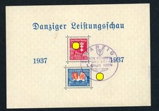Danzig Block Nummer 3 gestempelt
